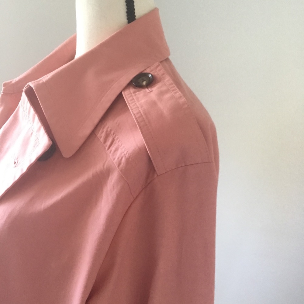 Something Navy Pink Double Breasted Jacket M - image 5